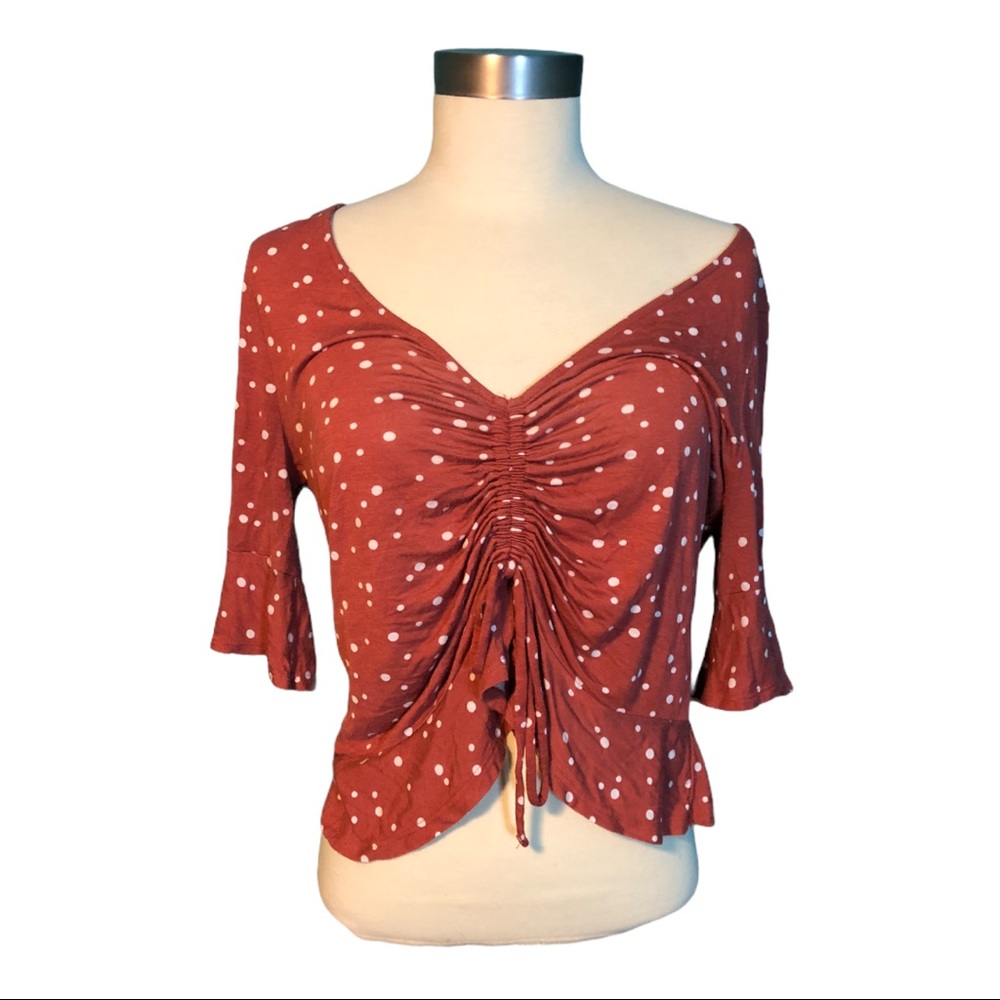 Aeropostale Medium polka dot blouse